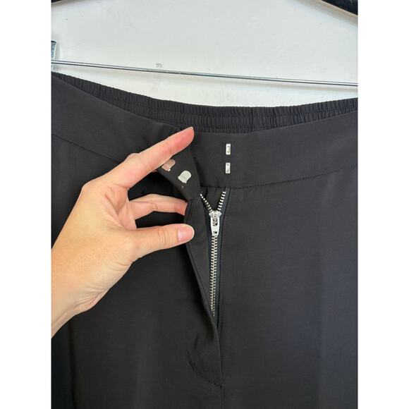 NWT Quince Stretch Crepe Classic Trouser in Black 8 - Picture 4 of 7